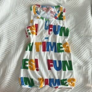 Hugo Loves Tiki Terry cloth romper